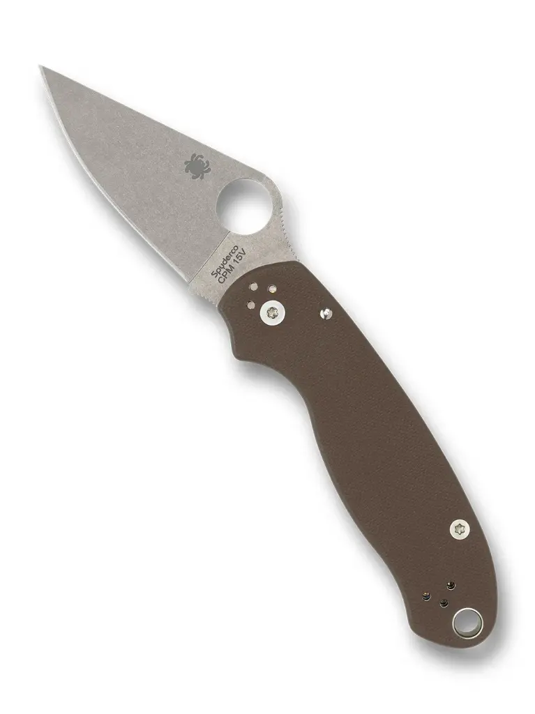Spyderco Para 3 Brown G-10 CPM 15V Sprint Run