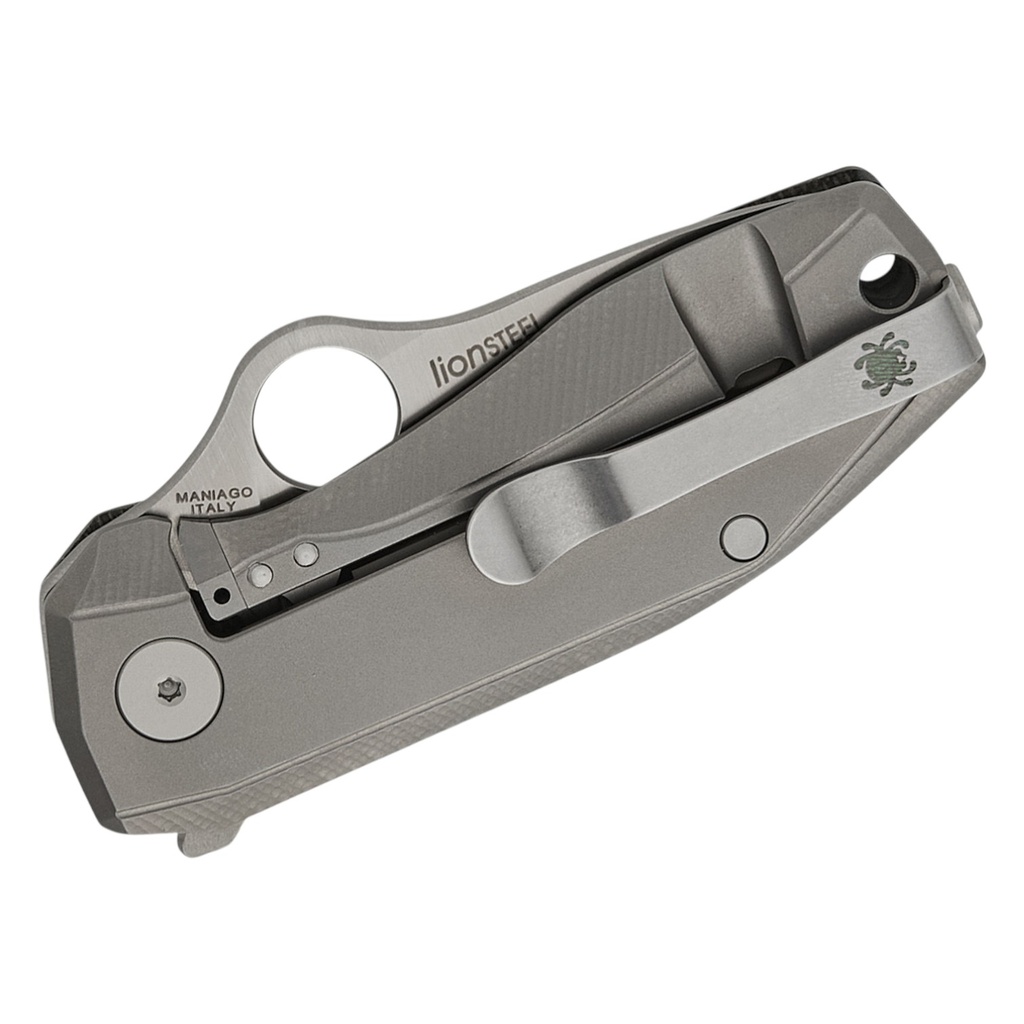 Spyderco SPYNANO GREEN CANVAS  MICARTA/ TITANIUM M398