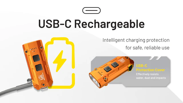 Nitecore Keychain Light TIP3 - Orange