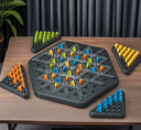 BRAIN PUZZLE Triangle Chess