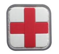 Cross Medic PVC Patch White and Red