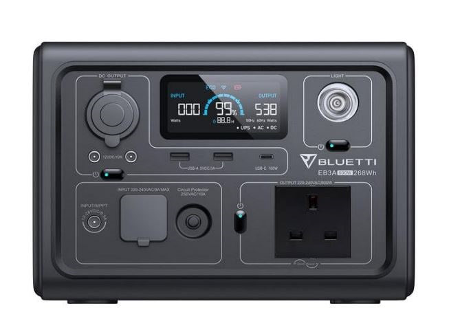 Bluetti EB3A Portable Power Station | 600W 268Wh