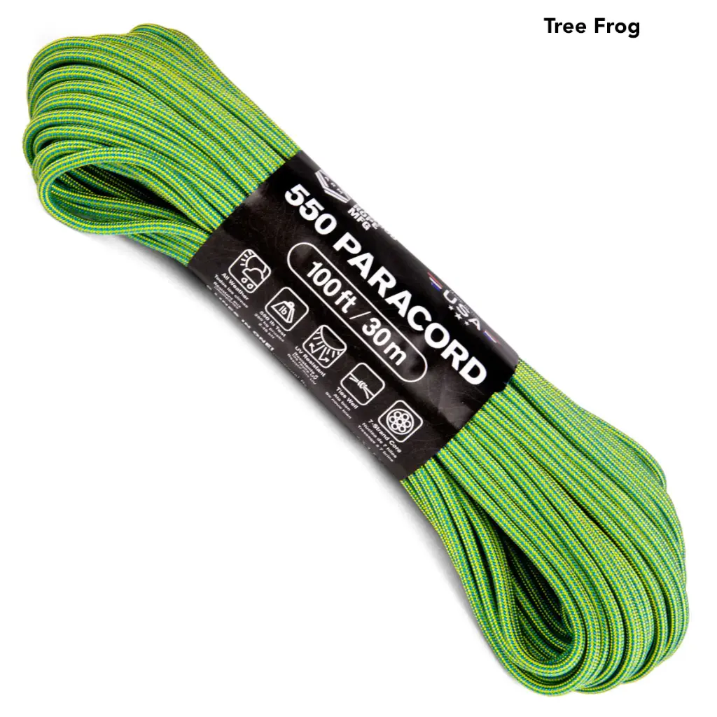 Atwood 550 Paracord - TREE FROG  - 30m