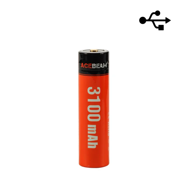 Acebeam 3100MAH USB-C RECHARGEABLE 18650