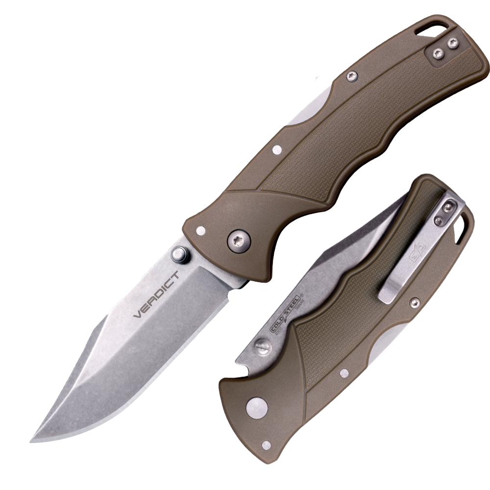 Cold Steel VERDICT CLIP POINT (4116SS) - FDE
