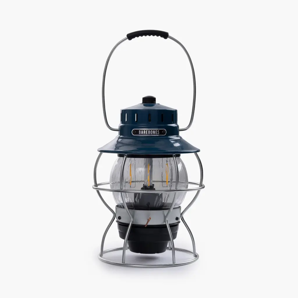 Barebones Railroad Lantern - Blue