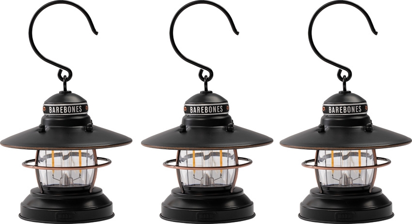 Barebones Living Edison Mini Lantern Bronze 3pk