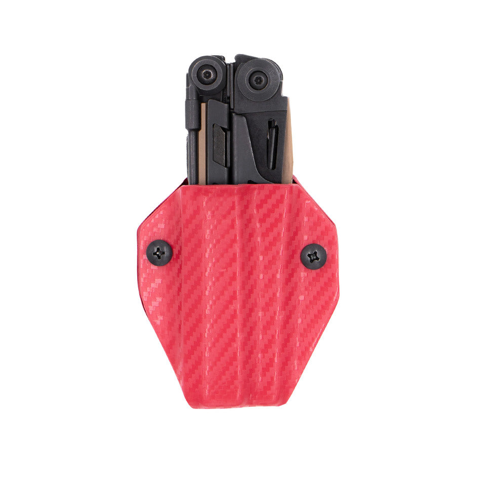 Clip & Carry Leatherman Kydex Sheath for the MUT- CF Red