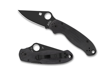 Spyderco PARA 3 G-10 BLACK/BLACK BLADE