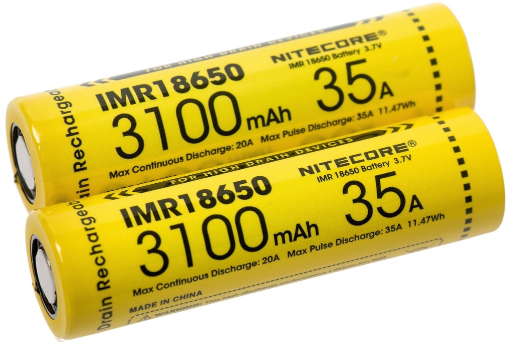Nitecore IMR18650 Battery 3100- 35A ( 2 battery in a box )