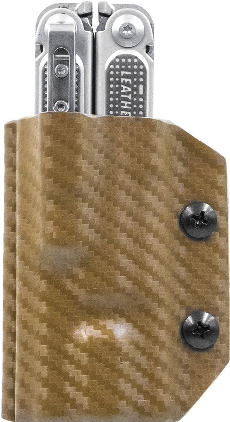 Clip & Carry Leatherman Kydex Sheath for the FREE p2- CF BROWN