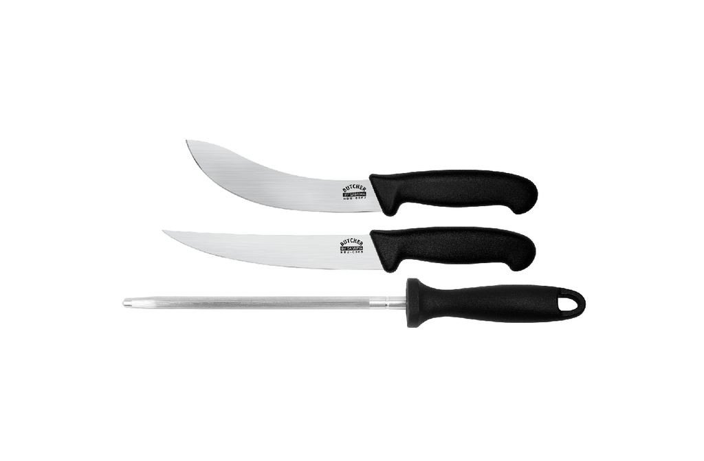 Samura BUTCHER SET OF 2 KNIVES AND A HONING ROD