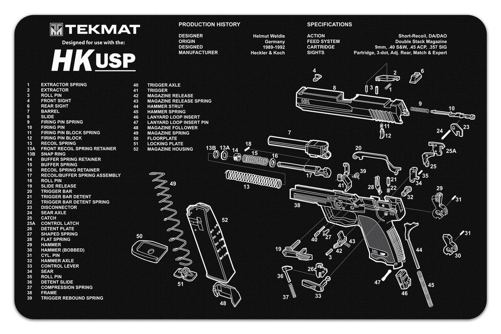 Tekmat Heckler & Kochآ® HK USP