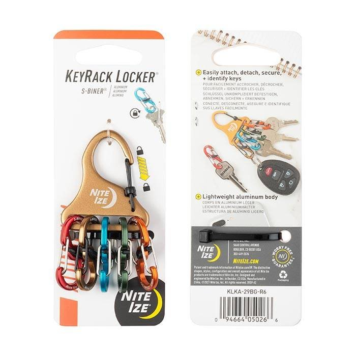 Nite Ize KEYRACK LOCKERآ® S-BINERآ® ALUMINUM