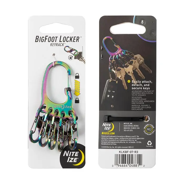 Nite Ize BigFoot Locker® KeyRack™ Stainless Steel
 Spectrum