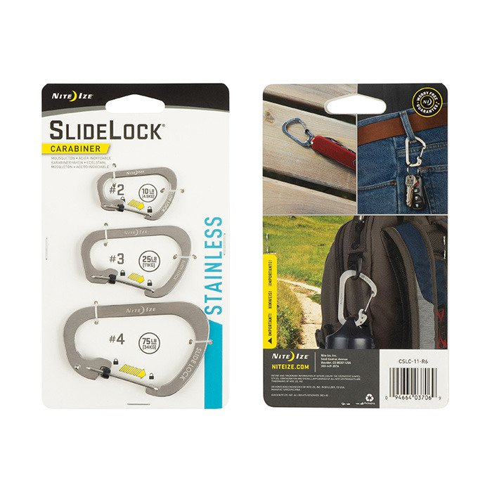 Nite Ize Sidelock Carabiner 3 Pk