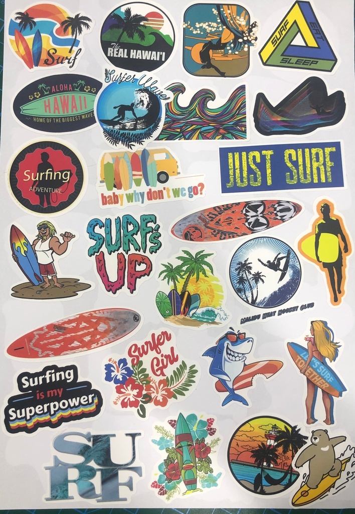 Surfing Stickers