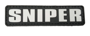 SNIPER PVC Patch Black and White