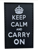 Keep Calm and Carry On Black and White