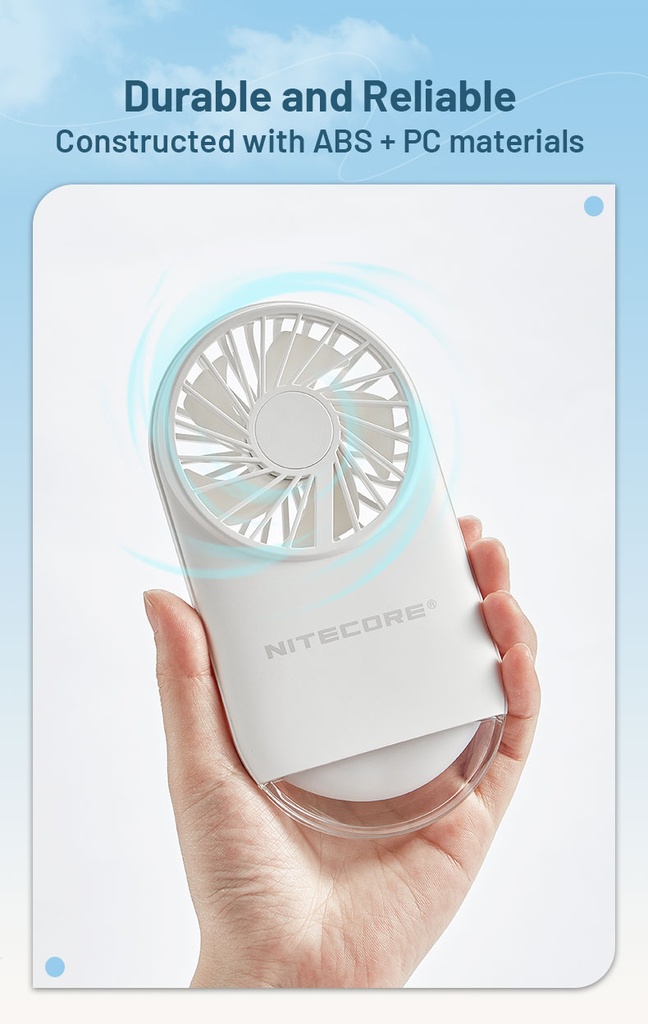 Discontinued Nitecore Fan NEF02 Small - White