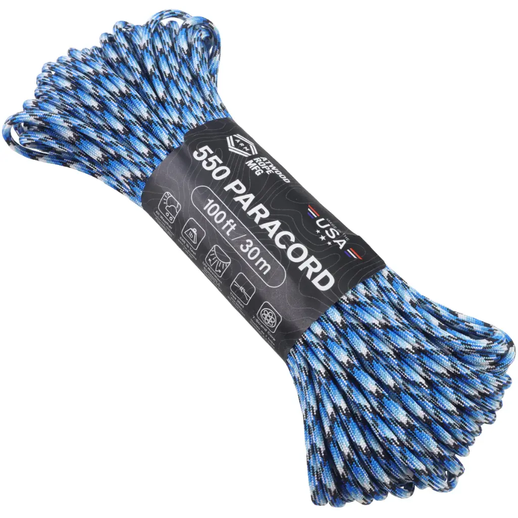 Atwood Parachute Cord Blue Snake