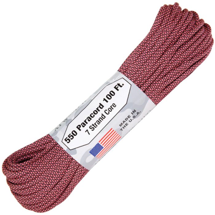 Atwood Parachute Cord Diamond Black/Pink