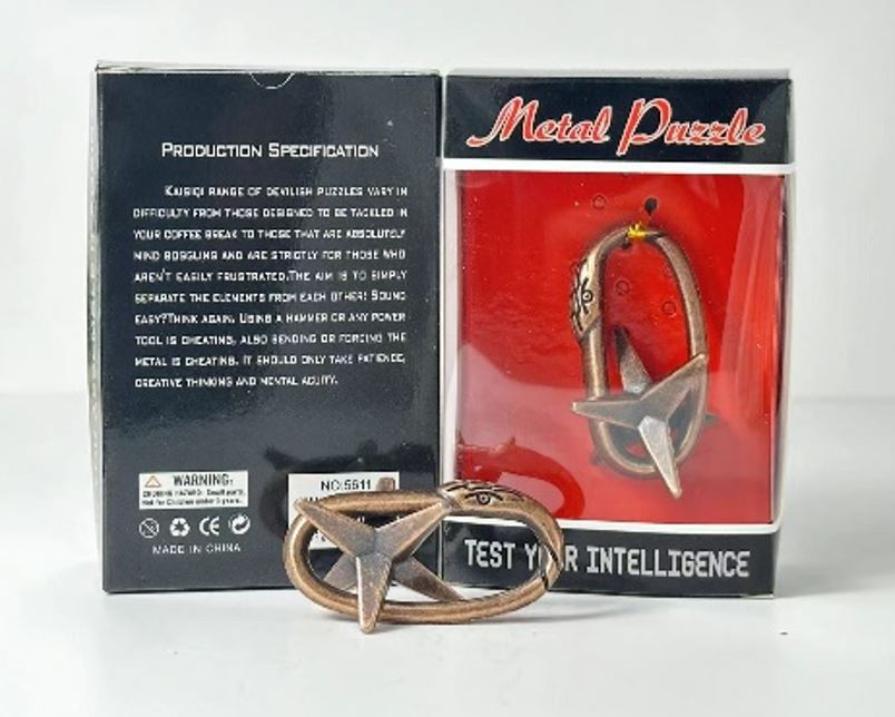 METAL PUZZLE BRAIN TEASER (3)