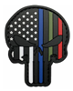 TSNO Patriot Punisher  US Flag  PVC  Patch with  Blue,Green,Red  Line