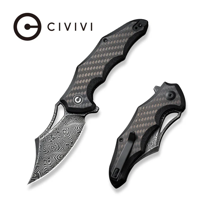 CIVIVI Chiro Flipper & Thumb Hole Knife Carbon Fiber & G10 Handle