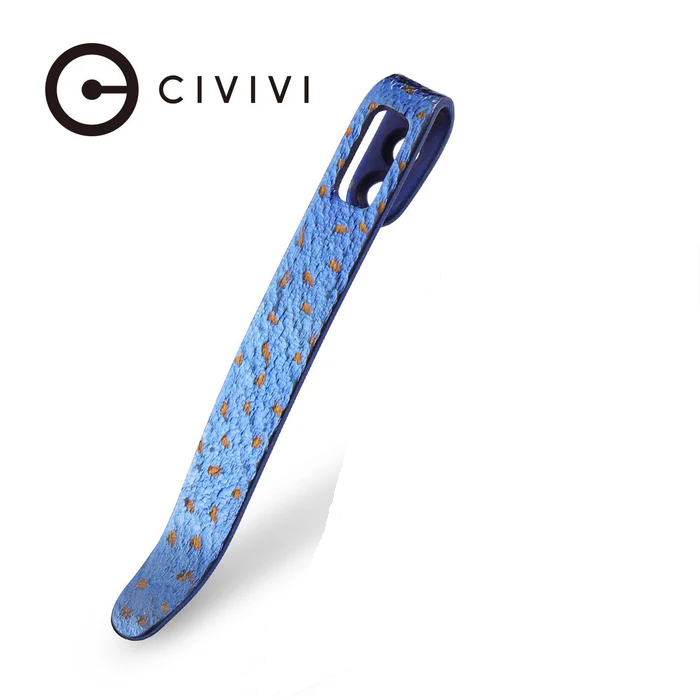 CIVIVI Flamed Blue / Golden Titanium 55MM
