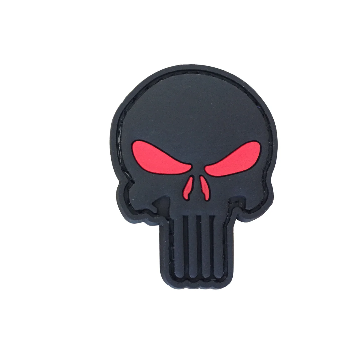Tsno Punisher Cut Out PVC Patch Red Eyes
