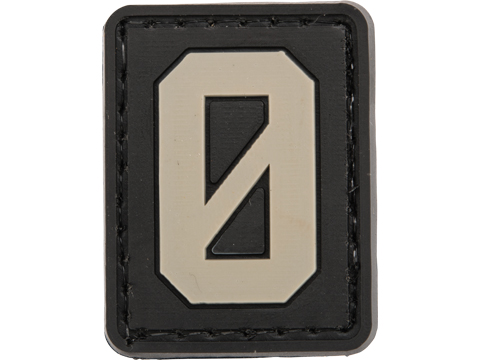 Tsno Number 0 PVC Patch Gray