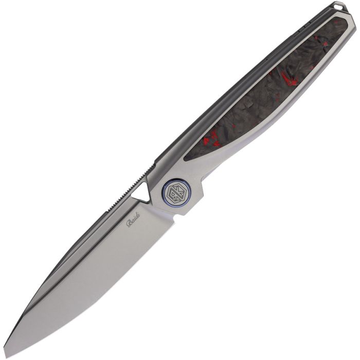 Rike Knife Baidi-T Linerlock Red CF 