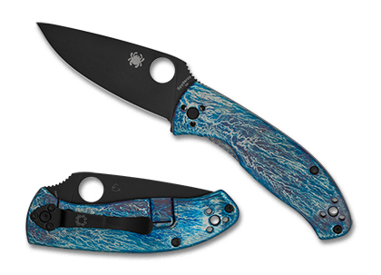 Spyderco TENACIOUS R.I.L. DISARRAY FINISH D2 Black 