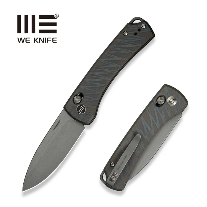 WE KNIFE Nightblade Tiger Stripe Pattern Flamed 