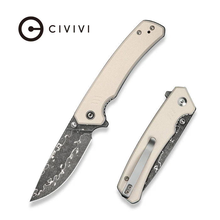 CIVIVI Merit Ivory G10 - Damascus Blade