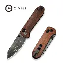 CIVIVI Yonder Wood Handle - Damascus Blade