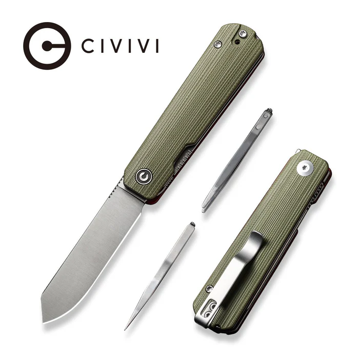 CIVIVI Sendy Milled Green/Red G10