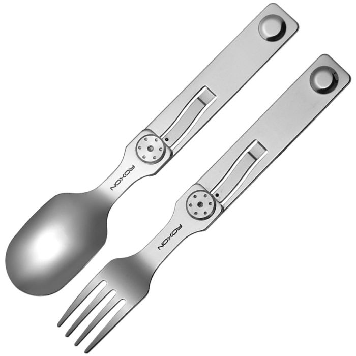 ROXON 2 in 1 Camping Utensil Set 