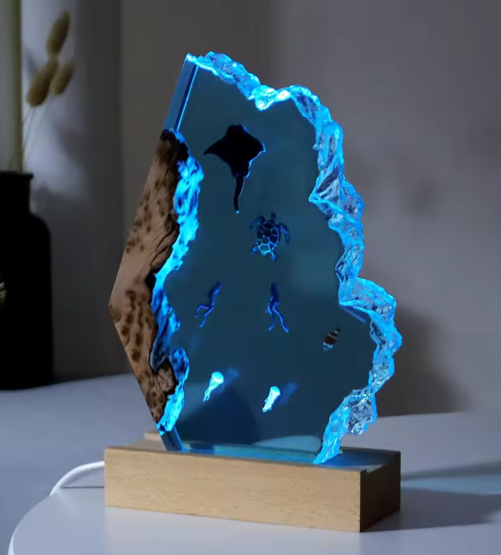 Resin LED Light Set Sea Creatures Large