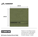 Shine trip Tactical Picnic Mat Green - Medium