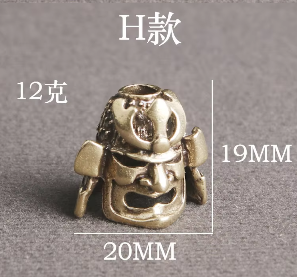 Beads Samurai Helmet - Gold