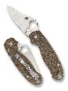 Spyderco Para 3 Brown Canvas Micarta CPM Cru-Wear