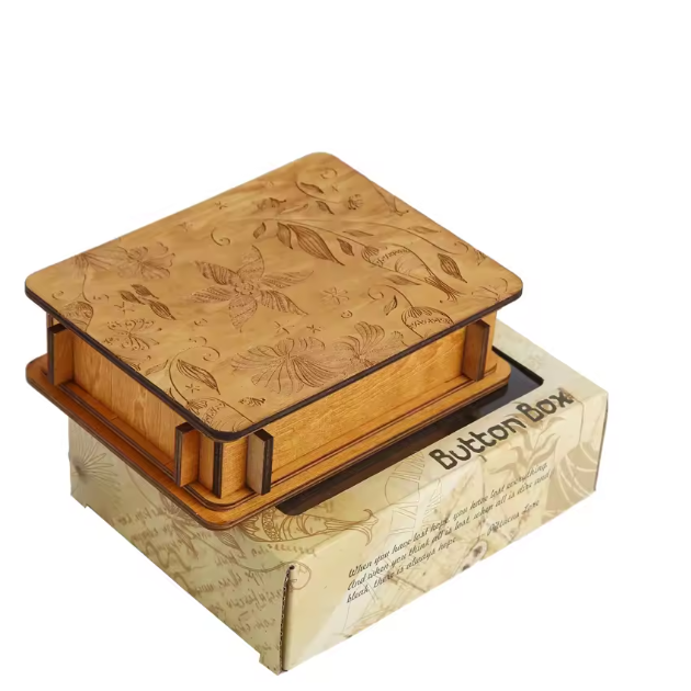 BRAIN PUZZLE Wood Secret Box 
