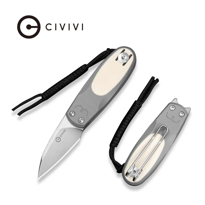 CIVIVI Purr Gray & Ivory G10 - Slip Joint