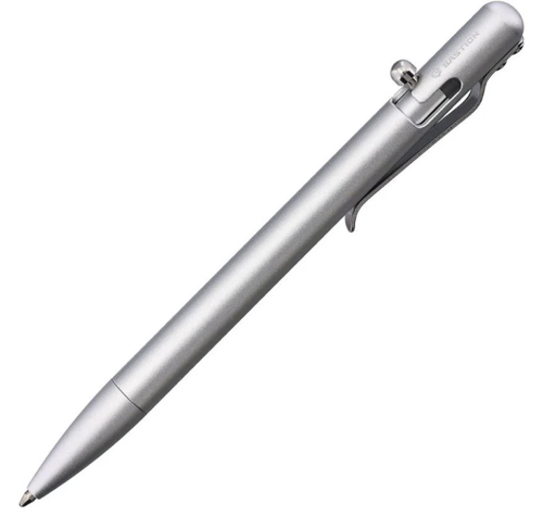 [X0034R5QG5] Bastion Slim Bolt Action Pen Silver