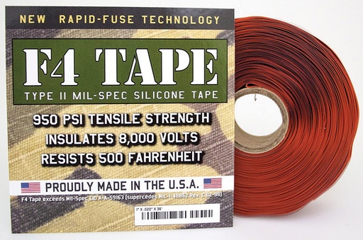 [RTF4R] Rescue Tape F4 Mil-Spec Silicone Tape Red