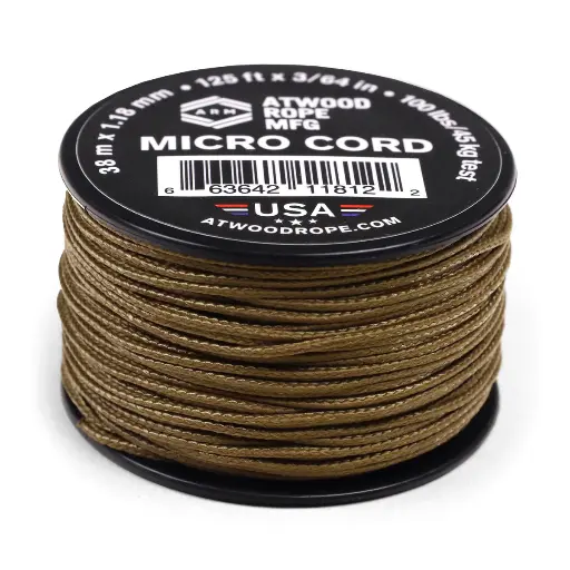 [RG1290] Atwood Rope 1.18mm Micro Cord - Coyote 125 ft