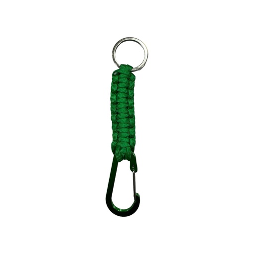 [PKGRN] Paracord Keychain with Metal Carabiner- GREEN
