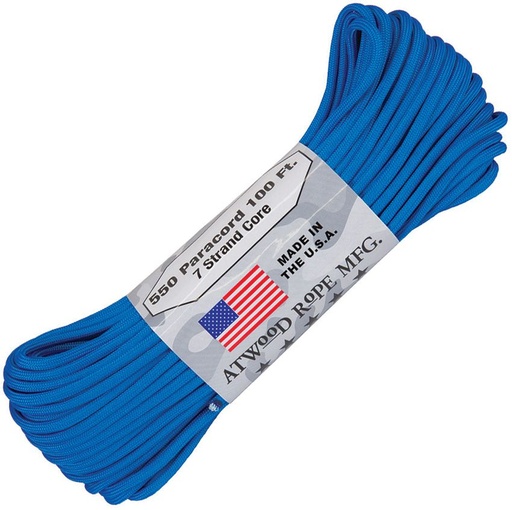 [RG1216H] Atwood Parachute Cord Blue 550 Paracord